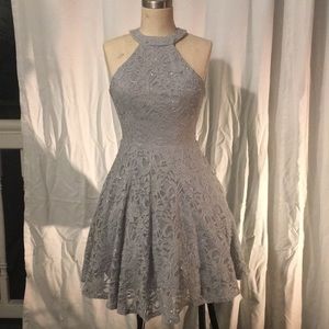 Silver girls dress